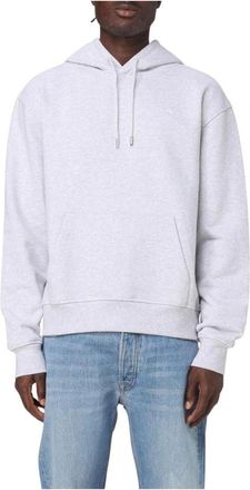 Jacquemus Hoodies, male, Gray, S, Relaxed Fit Hoodie for Men