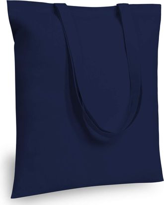 Generic Affordable Cotton Tote Bags, Lightweight and Medium-Duty Reusable Shopping Totes, Ideal for DIY Projects, Branding, Promotions, Gifts, and Events(Navy