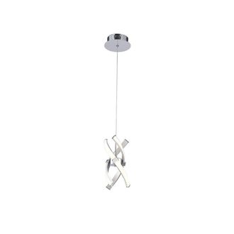 Netlighting Espirales Pendant 12W LED 3000K 840lm Silver Frosted Acrylic Chrome