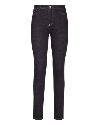Philipp Plein Denim High Waist Jegging Chains