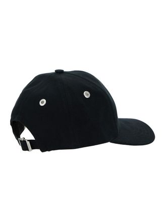 Ami Mens Baseball Cap Black Cotton Hat