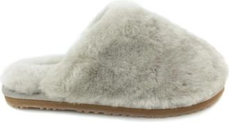 Mou Closed Toe Fur Slipper - Dames - Pantoffels - Grijs - 35 EU - Leer - Schoenen