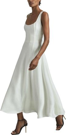 Reiss Elisa Bodice Sq Neck Dress