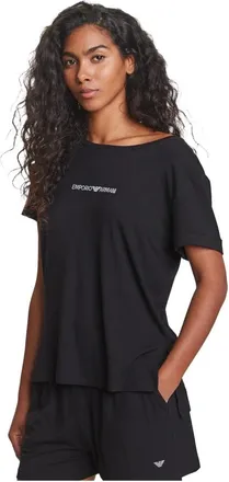 Emporio Armani Mujer, Camisetas, Negro, Talla: M