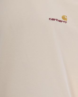 Carhartt Work in Progress Two-tone Embroidered Logo T-Shirt - Beige