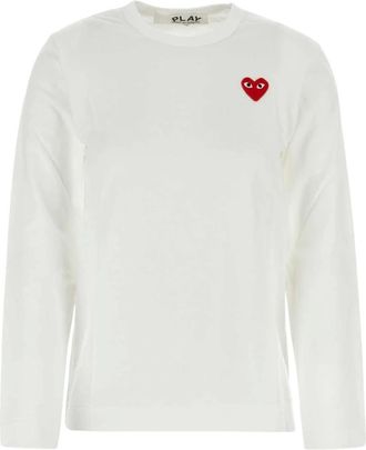Comme Des Gar&ccedil;ons Dames, Tops, Wit, Maat: XS Katoen