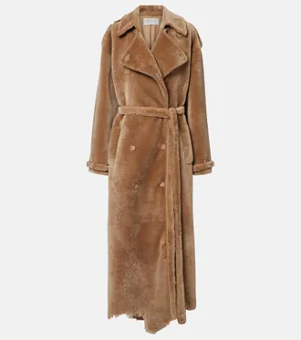 Gabriela Hearst Tellus double-breasted shearling coat