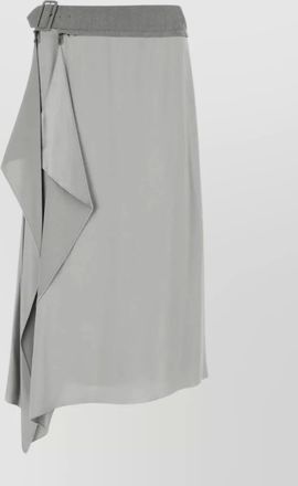 Fendi versatile waistband satin skirt