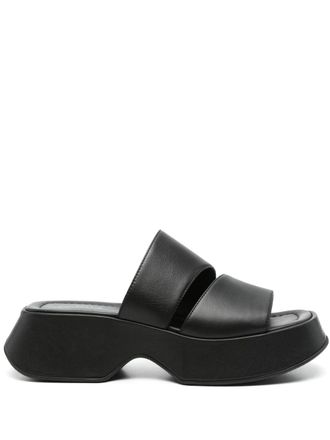 Vic Mati&eacute; Contemporary Black Sandals