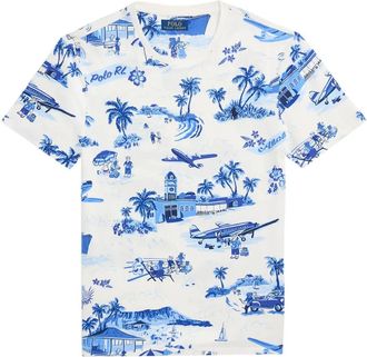 Polo Ralph Lauren T-shirt con stampa Holiday - Bianco