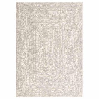 Berkfield Home Rug ZIZUR Cream 120x170 cm Jute Look Indoor & Outdoor | Size: Medium