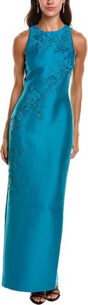Badgley Mischka Beaded Applique Gown