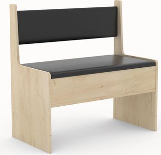 ebuy24 Ebuy24 - Banco De Esquina De Madera Vcm Con Pecho Esal Ancho 80 Cm (antracita / Roble De Miel)
