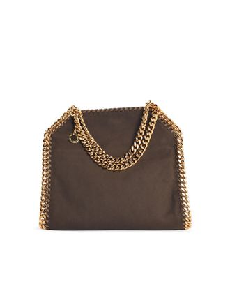 Stella McCartney Stella Mc Cartney Tasche Tote Mini Falabella aus veganem Wildleder in Mokka