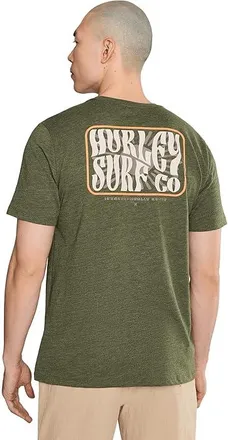 Hurley Skyline Slub Short Sleeve Mens T Shirt Charcoal Fern : 2XL, Cotton/Polyester