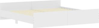 vidaXL Bed Frame without Mattress White 200x200 cm Vidaxl