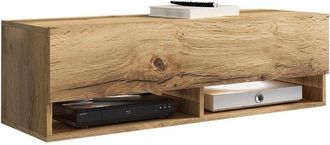Mirjan24 Mueble Tv Sarasota 117, Roble Wotan, N&uacute;mero De Puertas: 1, N&uacute;mero De Cajones: 0, 100x30x33cm, Led