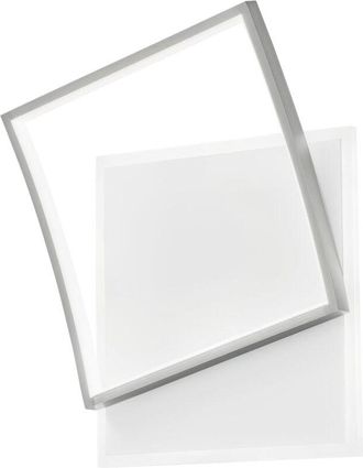 Luce-Ambiente-Design Luce Ambiente E Design - Plafoniera led ayrton quadrata in alluminio nichel con funzione cct 42W