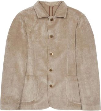 AT.P. CO Heren, Jassen, Beige, Maat: XL Velours