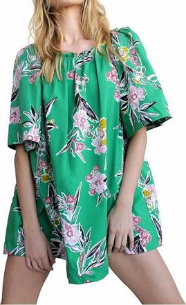 Free People Jodie Printed Tunic In Gardenia Combo
