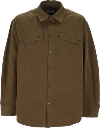 Off-white Bookish GD Popl Over Milit Shirt - Heren - Zomerjassen - Groen - S - Jassen