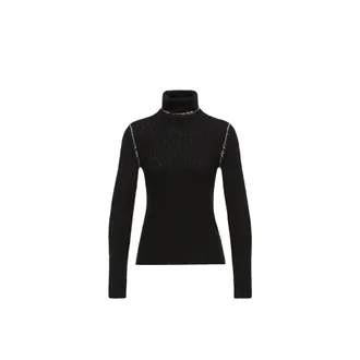 Moncler Moncler Wool Blend Turtleneck Sweater, Women, Black, Size: Xs