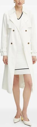 Guess Co Trench doppiopetto con cappuccio - Bianco