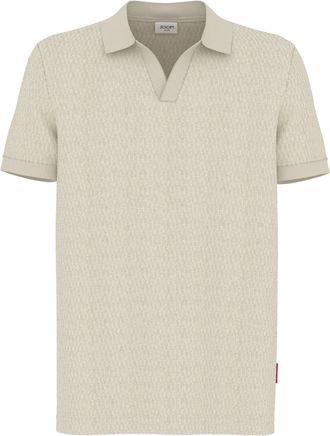Joop Poloshirt JOOP JEANS Pono, Herren, Gr. XXL, natural, Jersey, Obermaterial: 80% Baumwolle, 15% Polyester, 5% Elasthan, unifarben, normal, Rippb&uuml;ndchen,