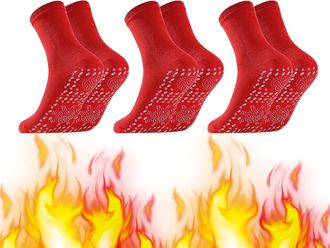 Generic Self Heating Socks for Mens Women Winter Warm Thermal Ski Socks Unisex Tourmaline Therapy Magnetic Socken Anti-Freezing Breathable Foot Warmers for Ou