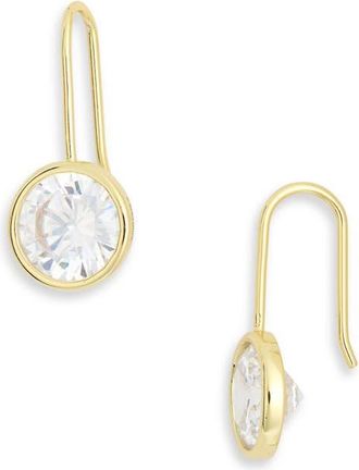 BaubleBar Fallon Bezel Earrings in Clear at Nordstrom