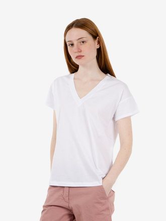 SOLOTRE T-shirt scollo V naturale