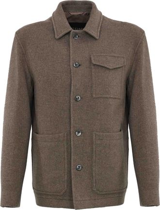 Herno Field Jacket In Recycled Wool