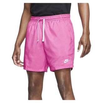 Nike Club Flow Geweven Gevoerde Felroze Shorts