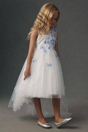 BHLDN Princess Daliana Butterfly Tulle Flower Girl Dress
