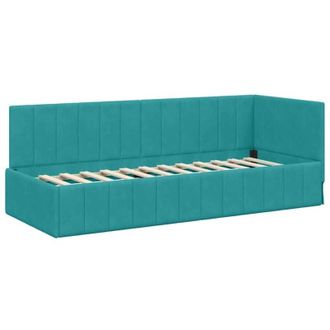 vidaXL Estructura de cama en esquina Tuquesa 80 cm x 200 cm tela vidaXL