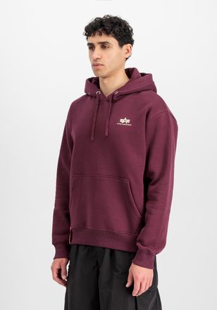 Alpha Industries Hoodie ALPHA INDUSTRIES Basic Hoodie SL, Herren, Gr. L, rot (schwarz cherry), Obermaterial: 80% Baumwolle, 20% Polyester, regular fit, Sweatshirts Hoo