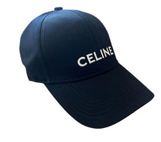 Celine Navy Blue Logo cap Size M