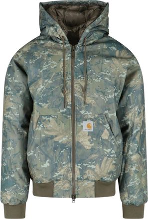 Carhartt Work in Progress Og Active Jacket, In Green Water-Repellent Fabric