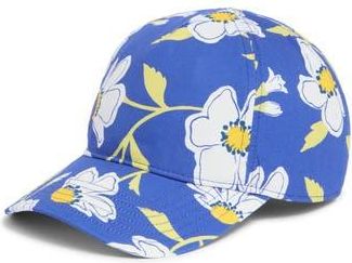 Kate Spade New York sunshine floral baseball cap in 400 Wild Blue Iris at Nordstrom Rack
