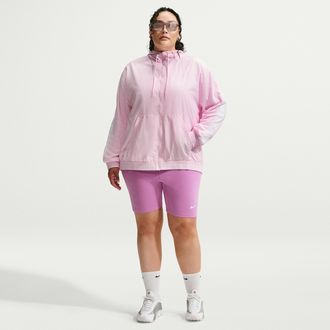 Nike Womens Nike Sportswear Classic High-Waisted 8 Biker Shorts (Plus Size) in Purple | FB3102-503