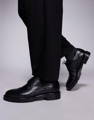 WALK LONDON Walk London - James - Scarpe brogue nere in pelle-Nero