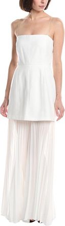 Kenneth Cole Combo Pleated Midi Dress