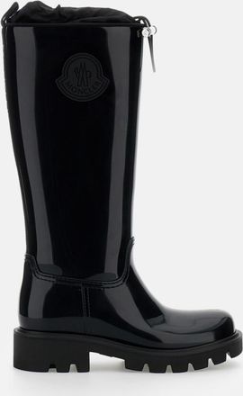 Moncler Black Tall Rain Boots