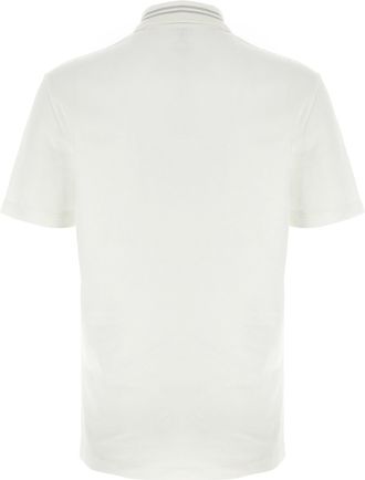 Versace Mens White Cotton Polo Shirt