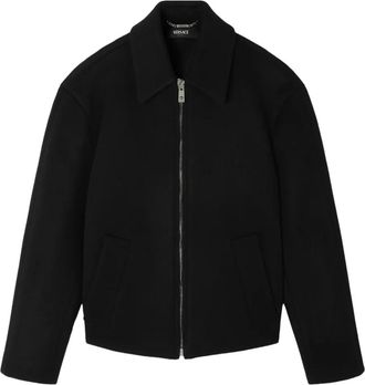 Versace Jack met rits en lange mouwen - Zwart
