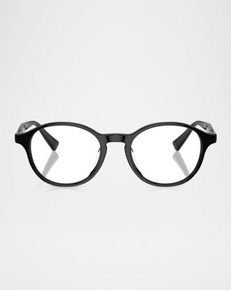 Brunello Cucinelli Acetate Oval Sunglasses, 50MM