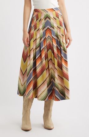 The Great. The Rhythm Maxi Skirt in Davenport Stripe at Nordstrom, Size 0