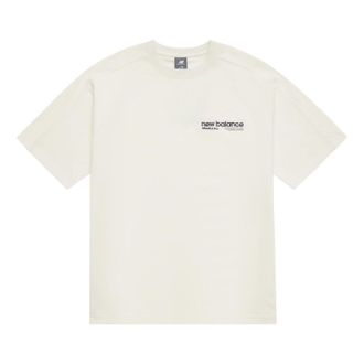 New Balance Wordmark Logo T-Shirt Asia Sizing White AMT42301-CIC