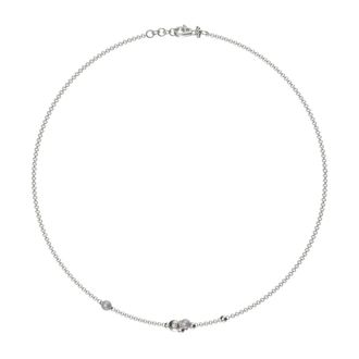 John Richmond Accessoires, Dames, Grijs, ONE Size, Ketting met Sferische Elementen en Lichtgevende Details