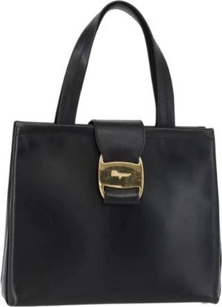 Ferragamo Pre-owned Handbags, female, Black, Size: ONE SIZE Pre-owned Handbag